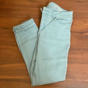 Light Blue Denim Capri